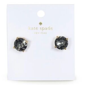 NWT Kate Spade Women’s Gumdrops Studs, Black/Diamond Earrings